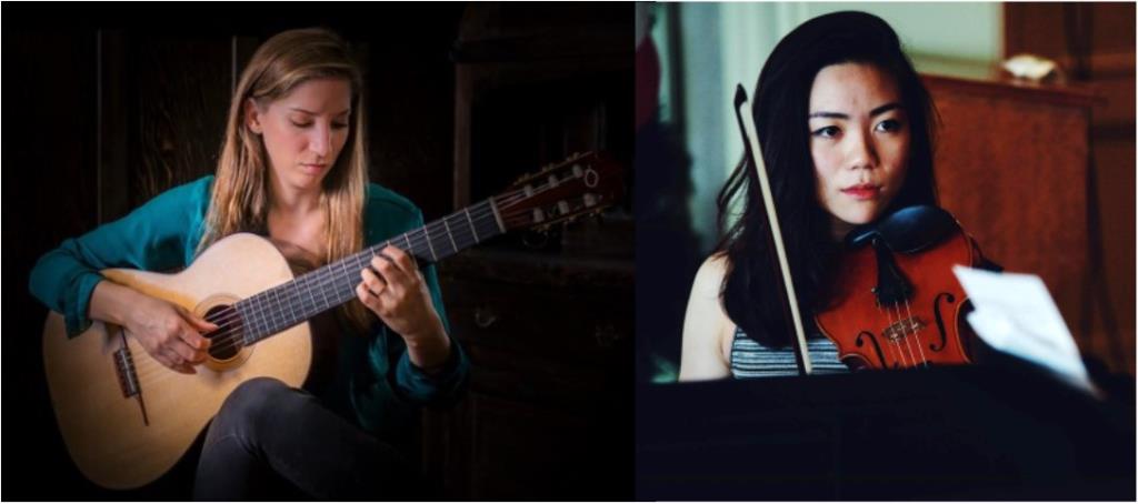Guitarist Ines Thome and violinist Mann-Wen Lo