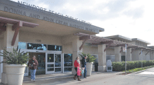 Mariners Branch Library front entrance