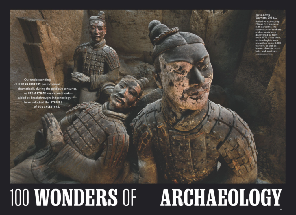 100 wonders of archaeology with terra cotta warriors