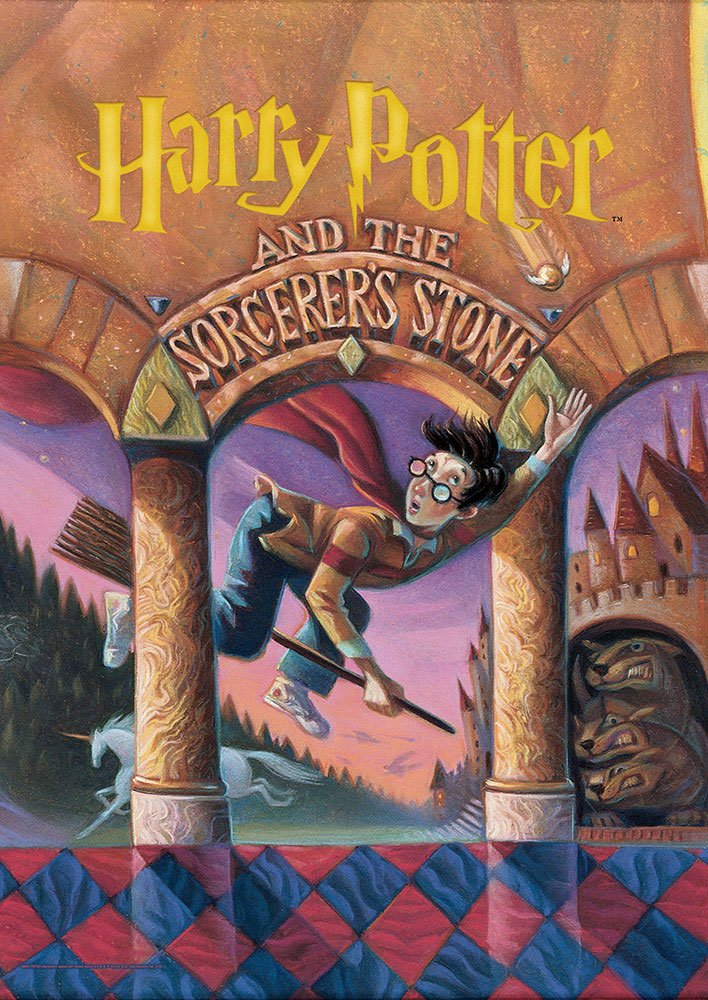 sorcerer's stone book cover