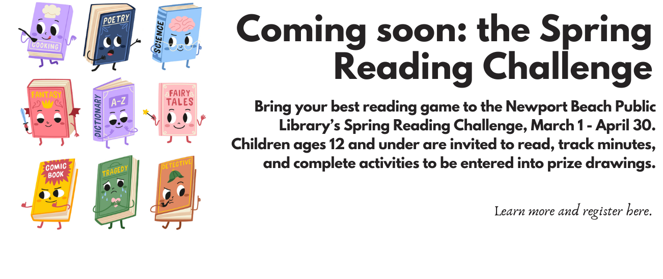 Spring Reading Challenge banner ad