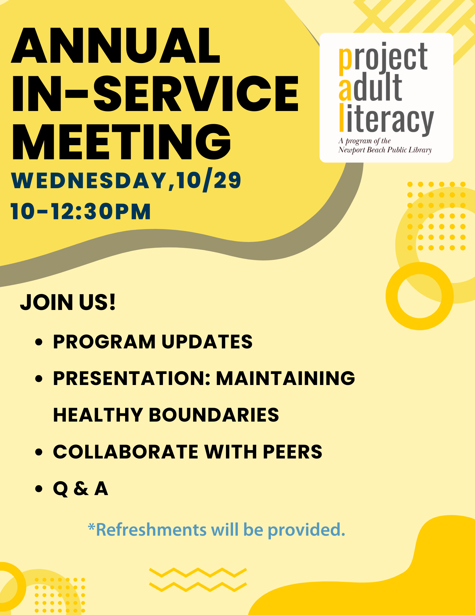 Vol InService Flyer