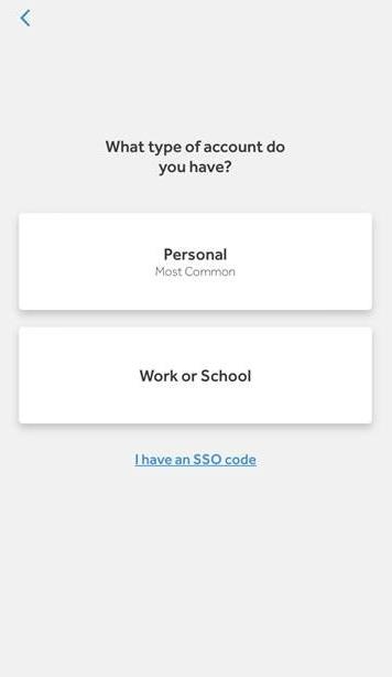 rosetta stone app  select account type