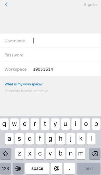 rosetta stone app  enter login information