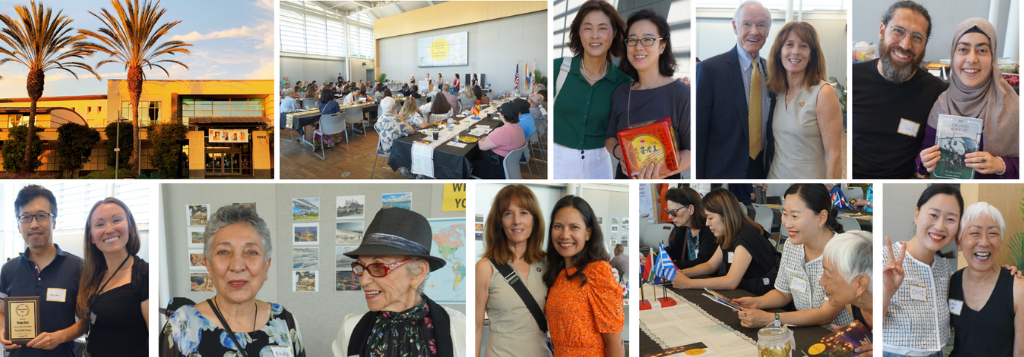 Project Adult Literacy collage of library, event space, tutors, and learners